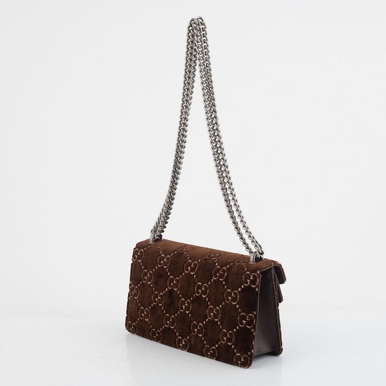 Gucci, väska, "GG Embossed Velvet Dionysus Small Shoulder Bag".