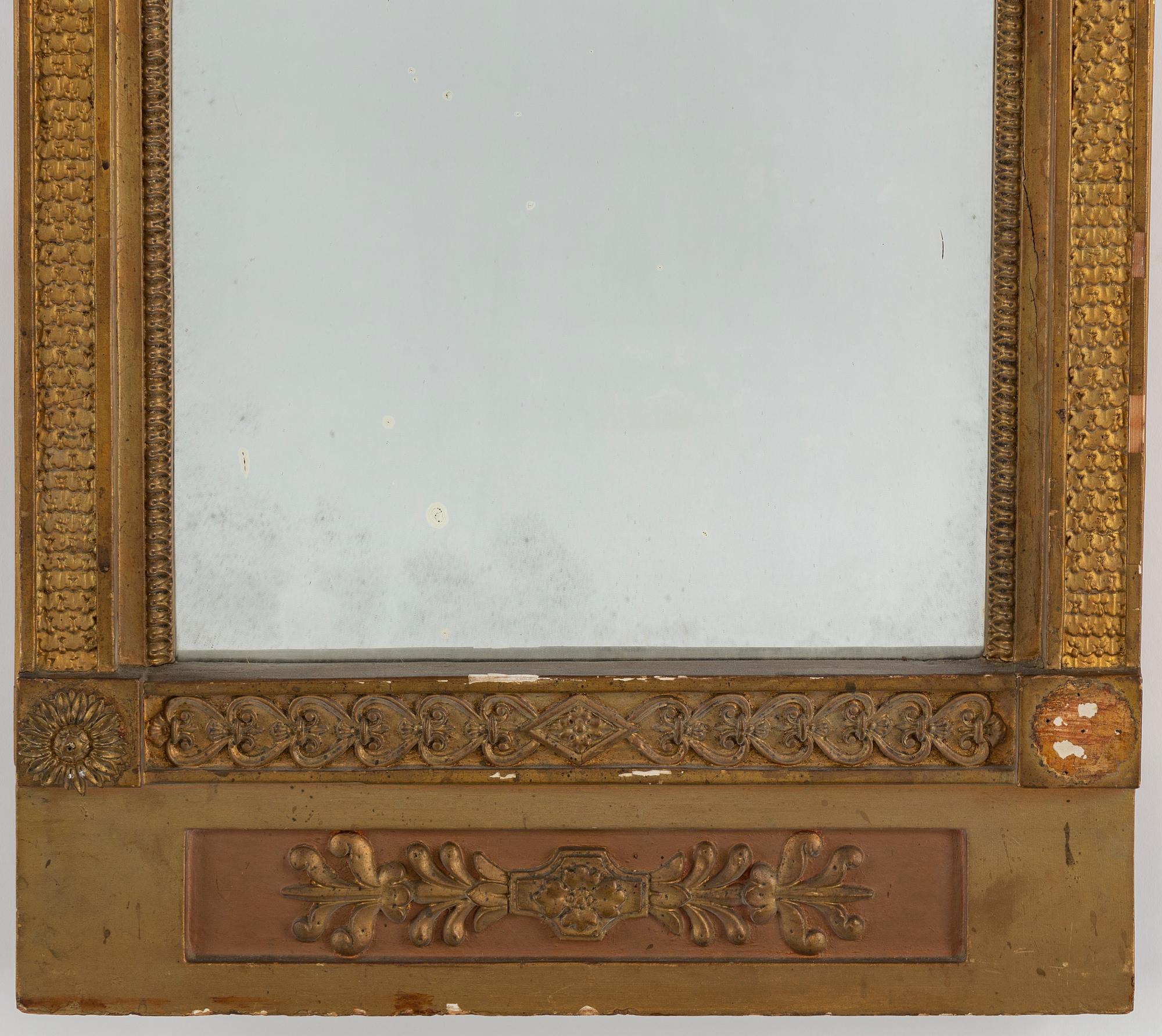 A Swedish Empire mirror, first half of the 19th century.