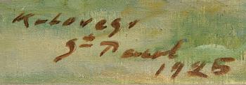 ERKKI KULOVESI, öljy kankaalle, signeerattu, St.Paul 1925.