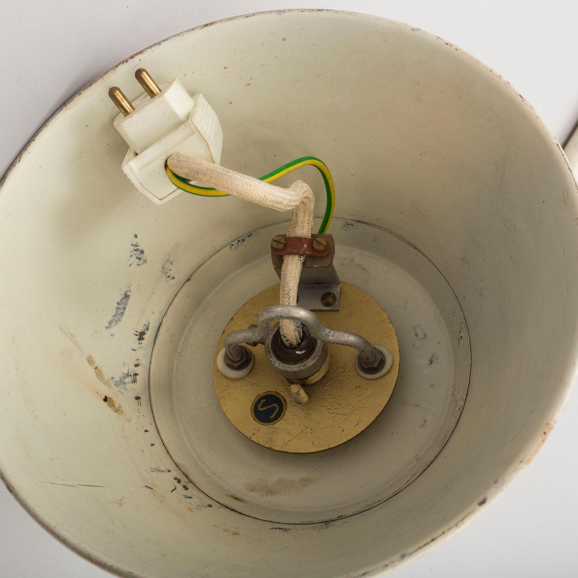 a pair of ceiling lights ASEA from the middle of the 20th century.