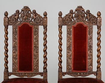 STOLAR, 2 st. Barockstil. 1900-talets början.