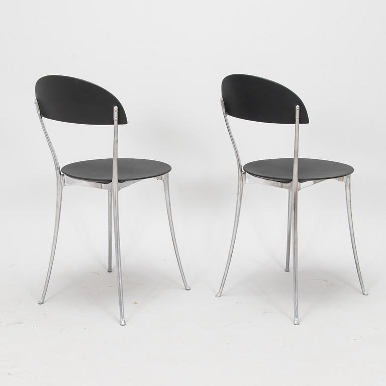 Enzo Mari, a set of four 'Tonietta' chairs for Zanotta, Italy.