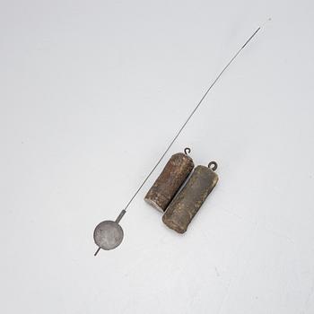 A Swedish folk art longcase clock from Hälsingland, dated 1812.