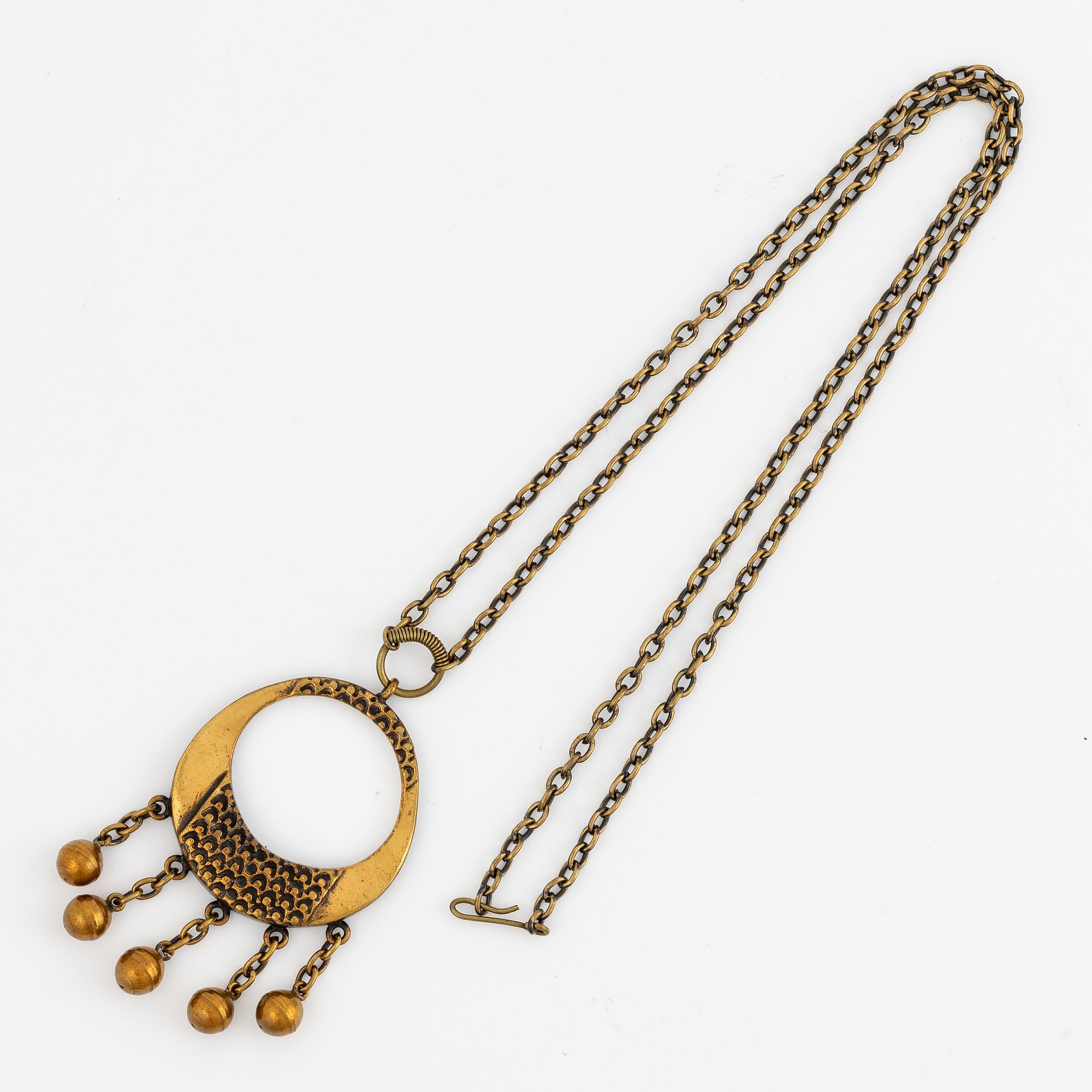Pentti Sarpaneva, necklace, bronze.