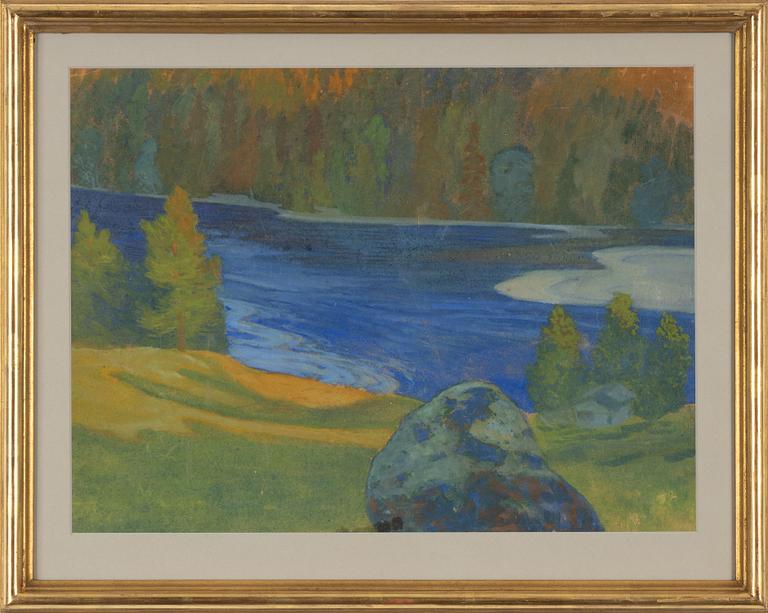 Helmer Osslund, Norrländsk sommarafton vid älven.