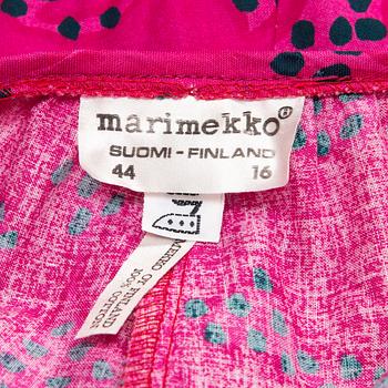 Marimekko, "Rakkauskirje" mekko, kuvio "Tarha", suunnitellut Annika Rimala, 1963.