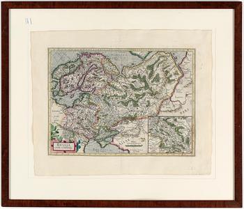 KARTA, kopparstick, "Russia cum Confinijs", Gerard Mercator, 16/1700-tal.