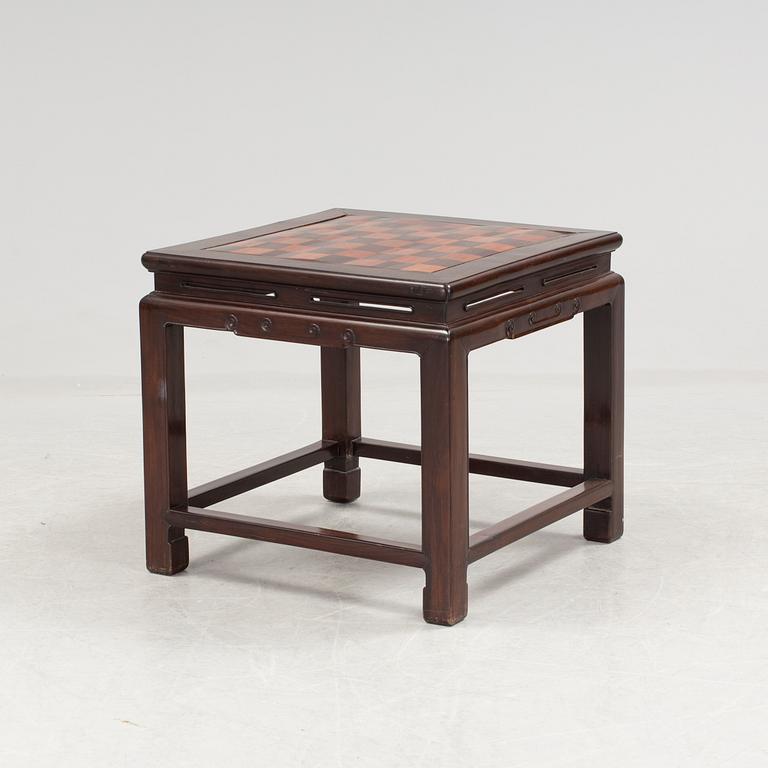 A small Chinese hardwood table, Qing dynasty (1644-1912).