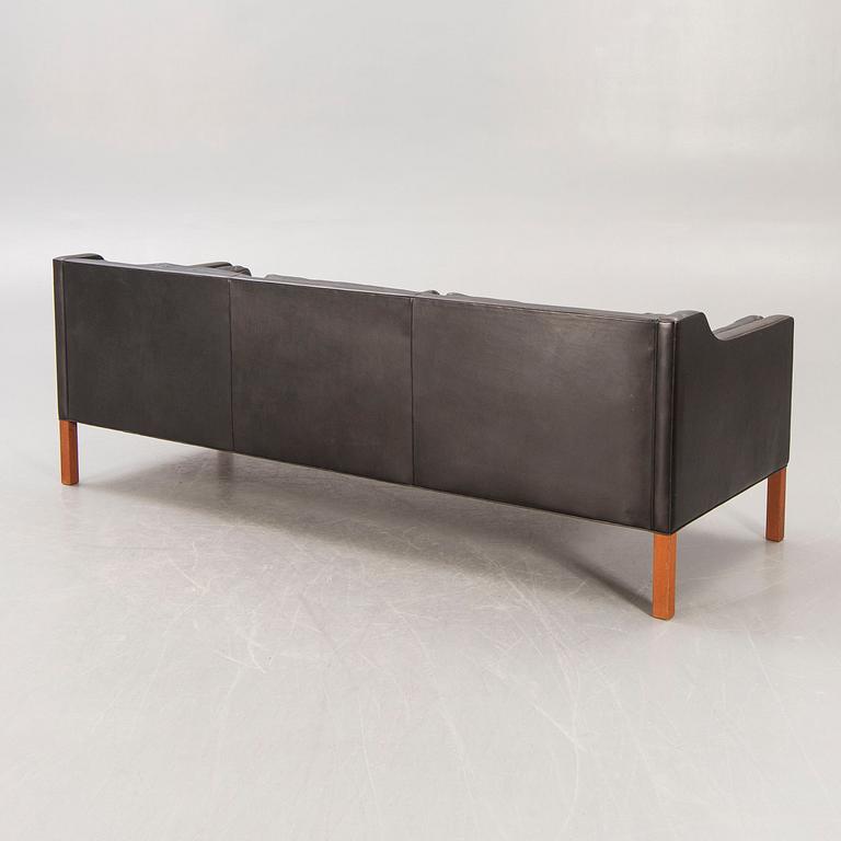 A Børge Mogensen leather sofa model 2213 Denmark later part of the 20th century.