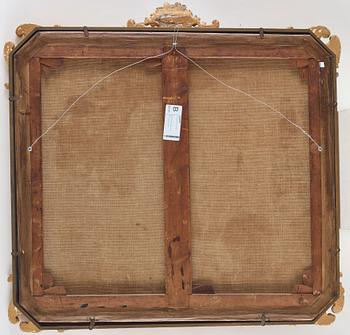 FRANSK KONSTNÄR, 1700-TAL. Dörröverstycken, ett par. Landskap med staffagefigurer.