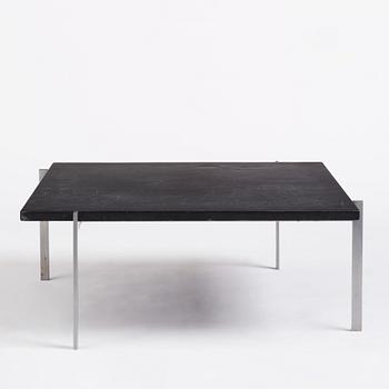 Poul Kjaerholm, a black stone top 'PK61' table, edition E Kold Christensen, Denmark.