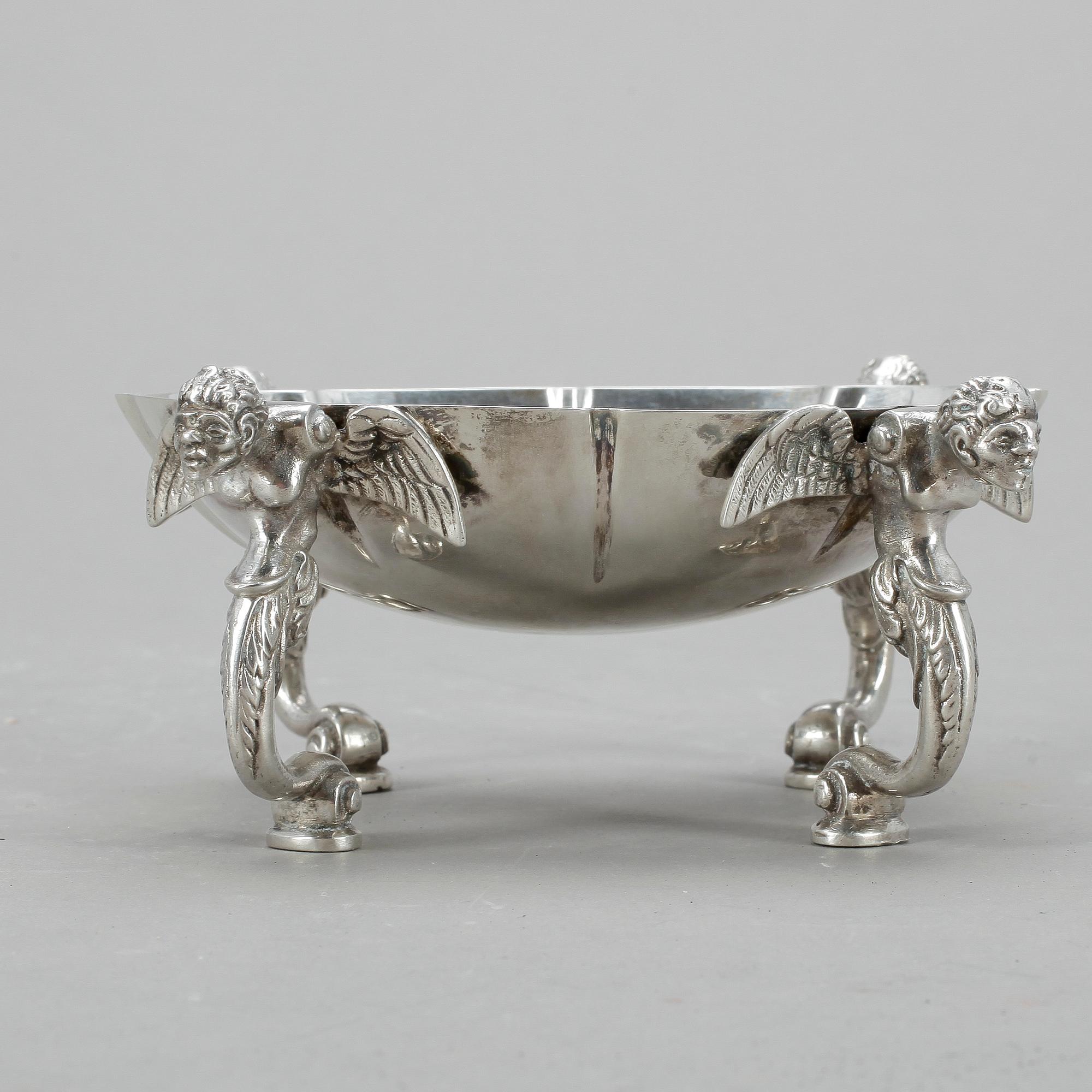 SKÅL, silver, troligen Lodi, Italien, 1900-tal. Vikt ca 323g.