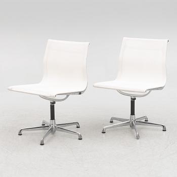 Charles & Ray Eames, a pair of model EA 108 chairs, ICF, 1980s.