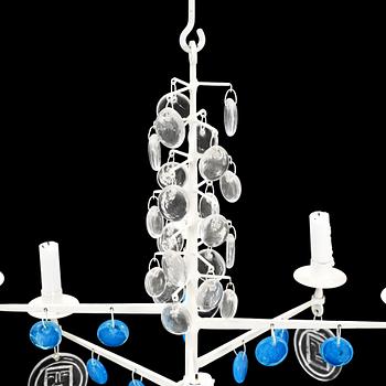 A iron chandelier by Erik Höglund, 1970's.
