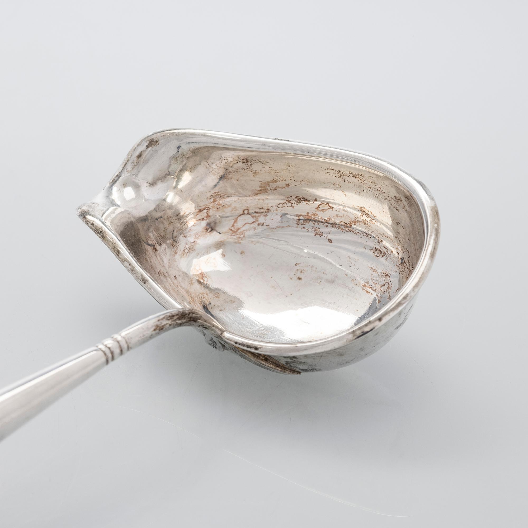 J.W. Jokiniemi, soppslev, silver, Nystad 1897.