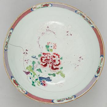 BÅLSKÅL, porslin. Qing dynastin. Qianlong (1736-95).