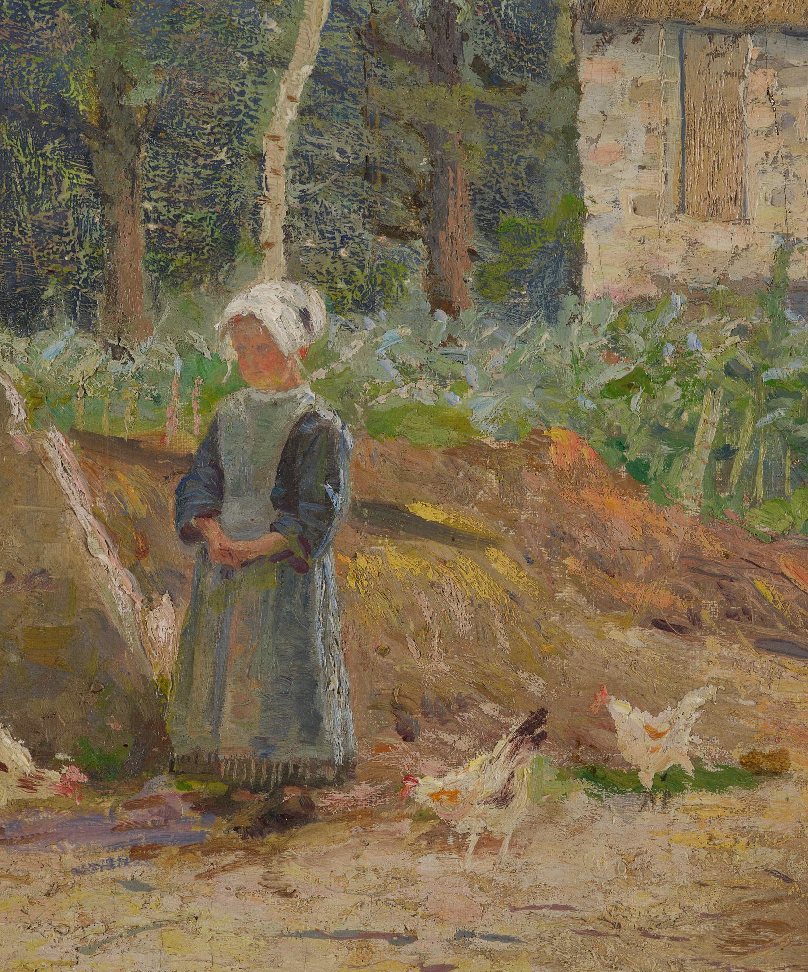 Justus Lundegård, Girl by a farm.