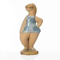 Lisa Larson, a 'Dora' stoneware figurine from the series 'ABC-flickor', Gustavsberg.