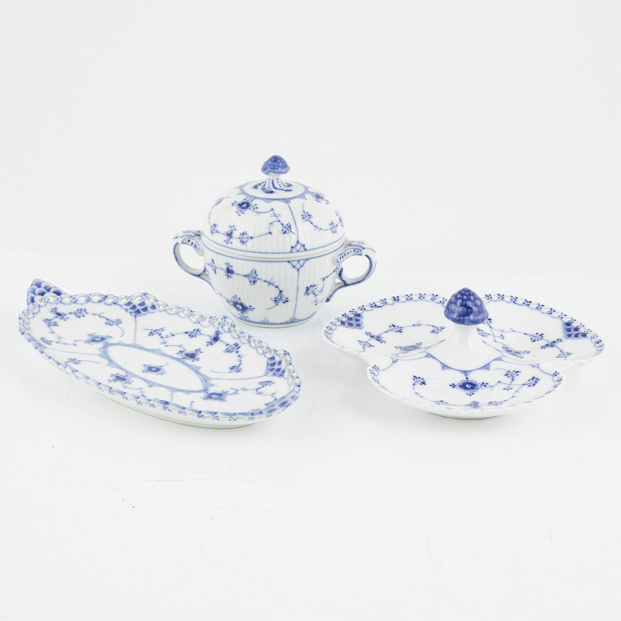 Royal Copenhagen, a 'Musselmalet' porcelain dinner service, Royal Copenhagen, Denmark.