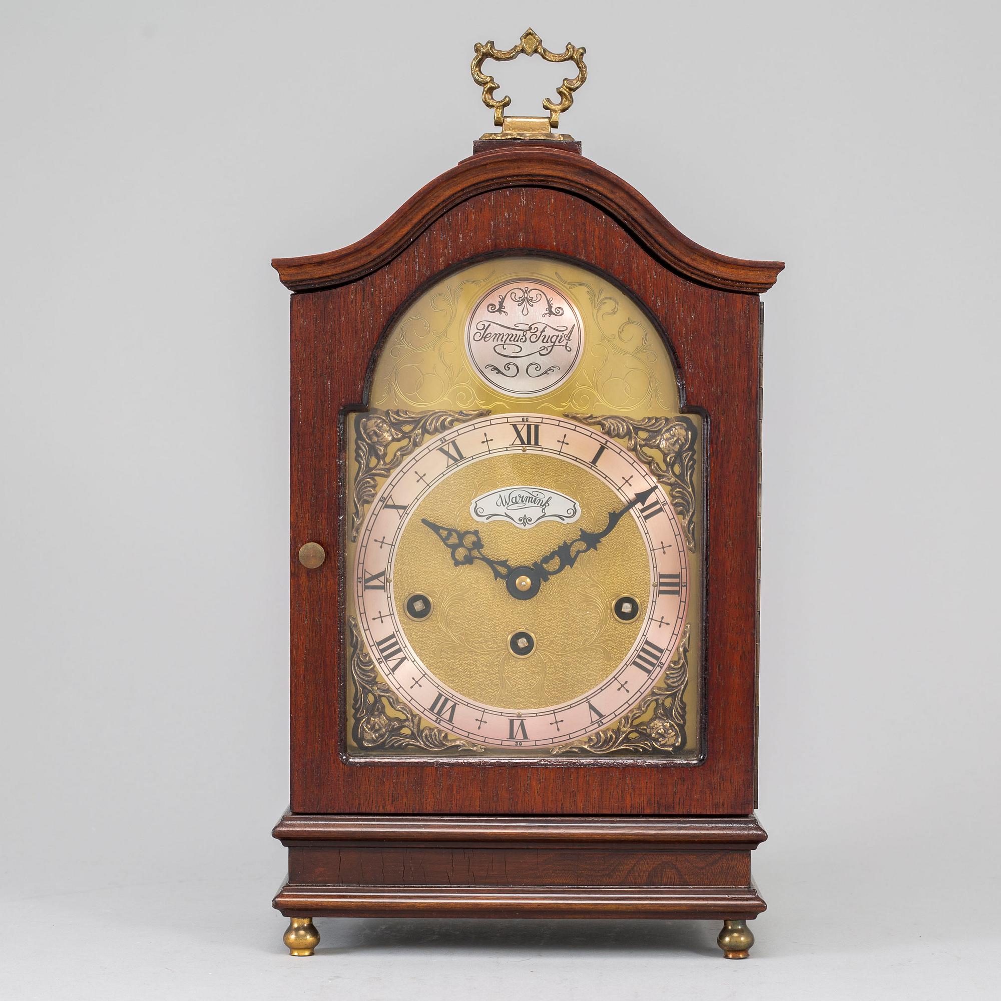 A dutch mantle clock by John Warmink, Wuba, Almelo, 20th century.