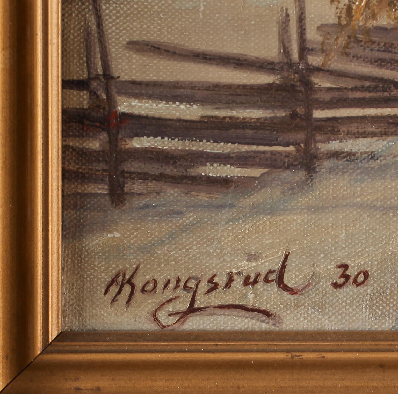 ANDERS KONGSRUD, olja på duk, signerad och daterad 30.
