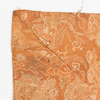 A silk buddhist Kesa cloth/mantel, 19th century.