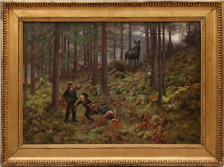 AXEL BORG, olja på duk, signerad.