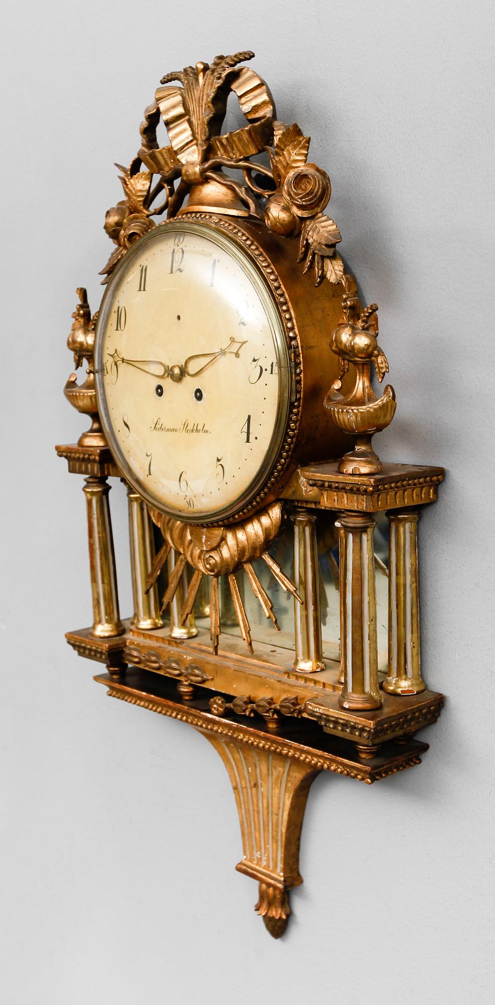 VÄGGPENDYL, gustaviansk, 1700-tal.