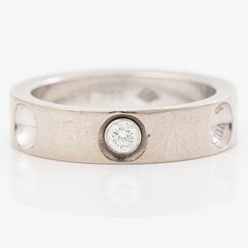 Louis Vuitton, ring, “Empreinte”, 18K white gold with a brilliant-cut diamond.