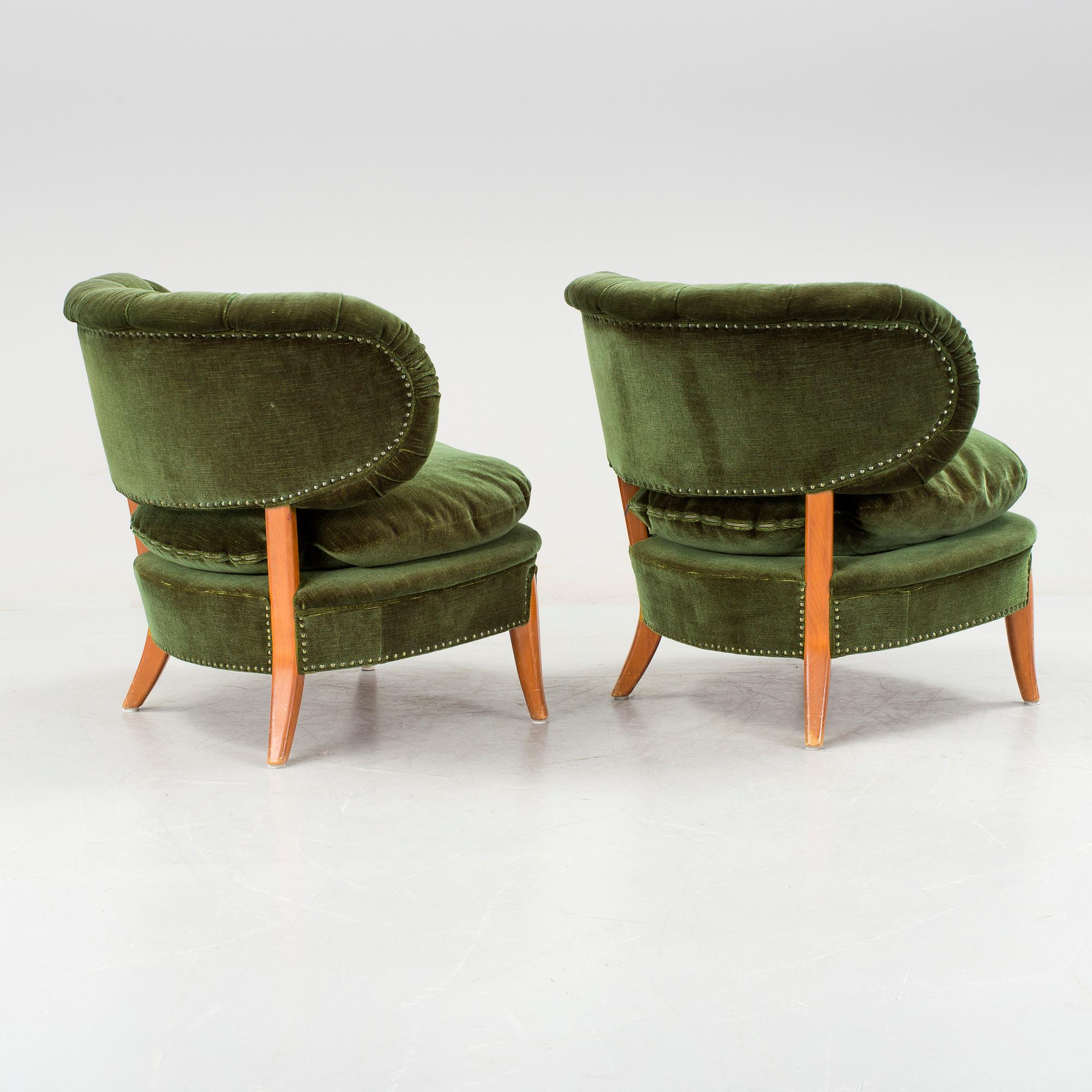 Otto Schulz, OTTO SCHULTZ, fåtöljer, ett par, Jio-möbler, Jönköping.