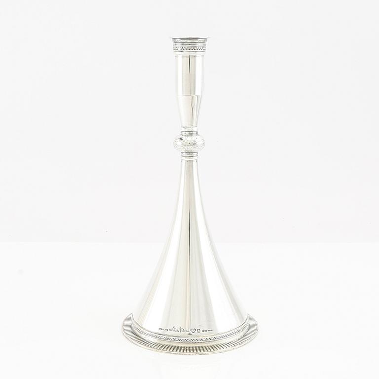 Wiwen Nilsson, Byzantine model candlestick in sterling silver, Lund 1959.