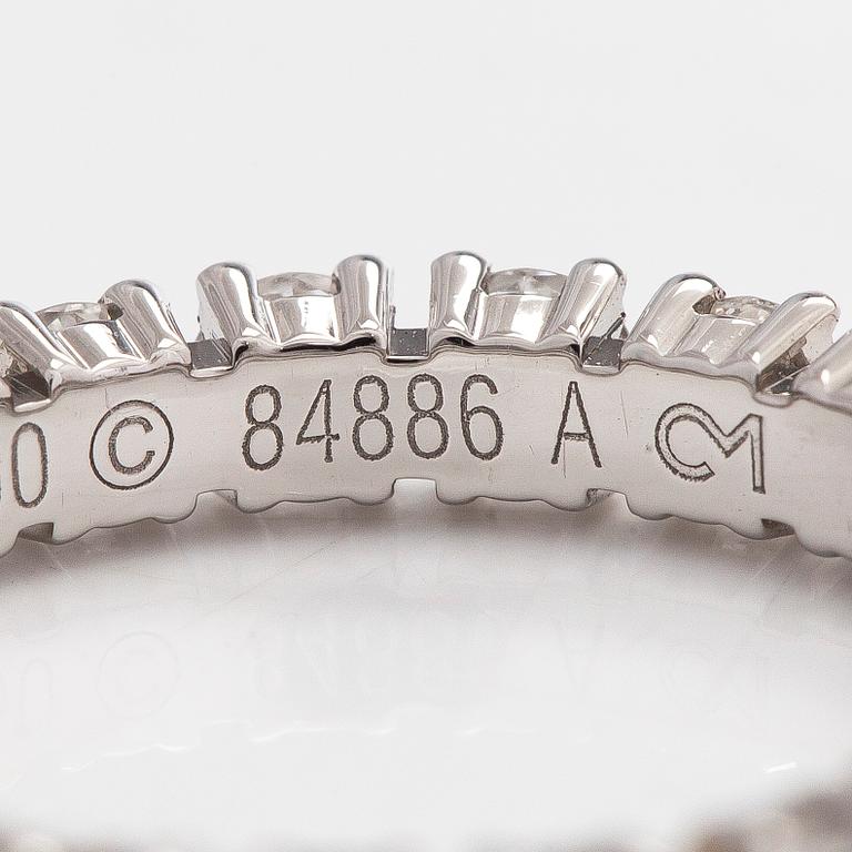 Cartier, a platinum and brilliant-cut diamond eternity ring.