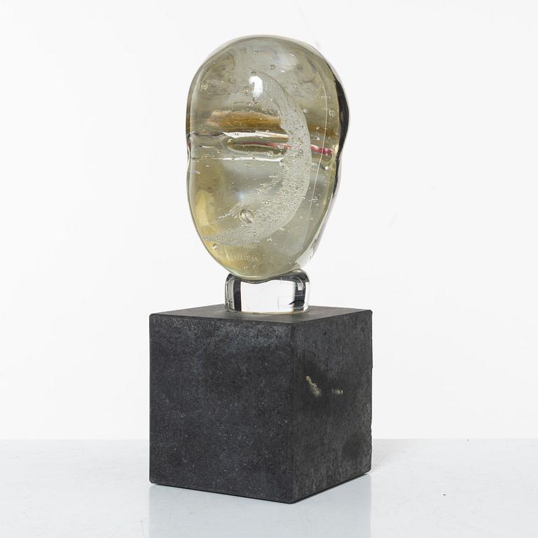 Bertil Vallien, skulptur, glas, "Brains", Kosta Boda.