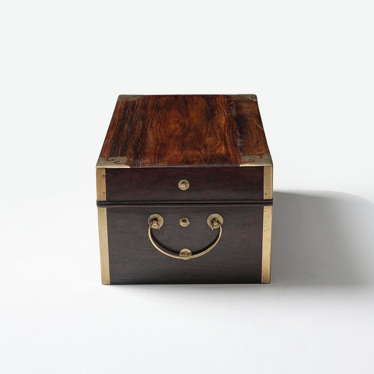 A Zitan document box, Qing dynasty, 17/18th century.
