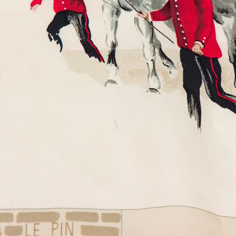 Hermès, scarf, "Les Haras Nationaux".