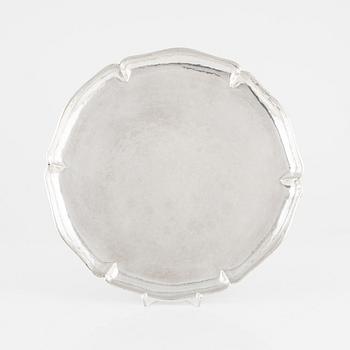 A Peruvian Sterling Silver Tray, 1950s.