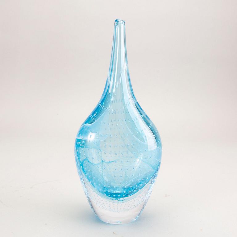 Elna Melusine Jolom,  a signed and dated 2014  glass vase.
