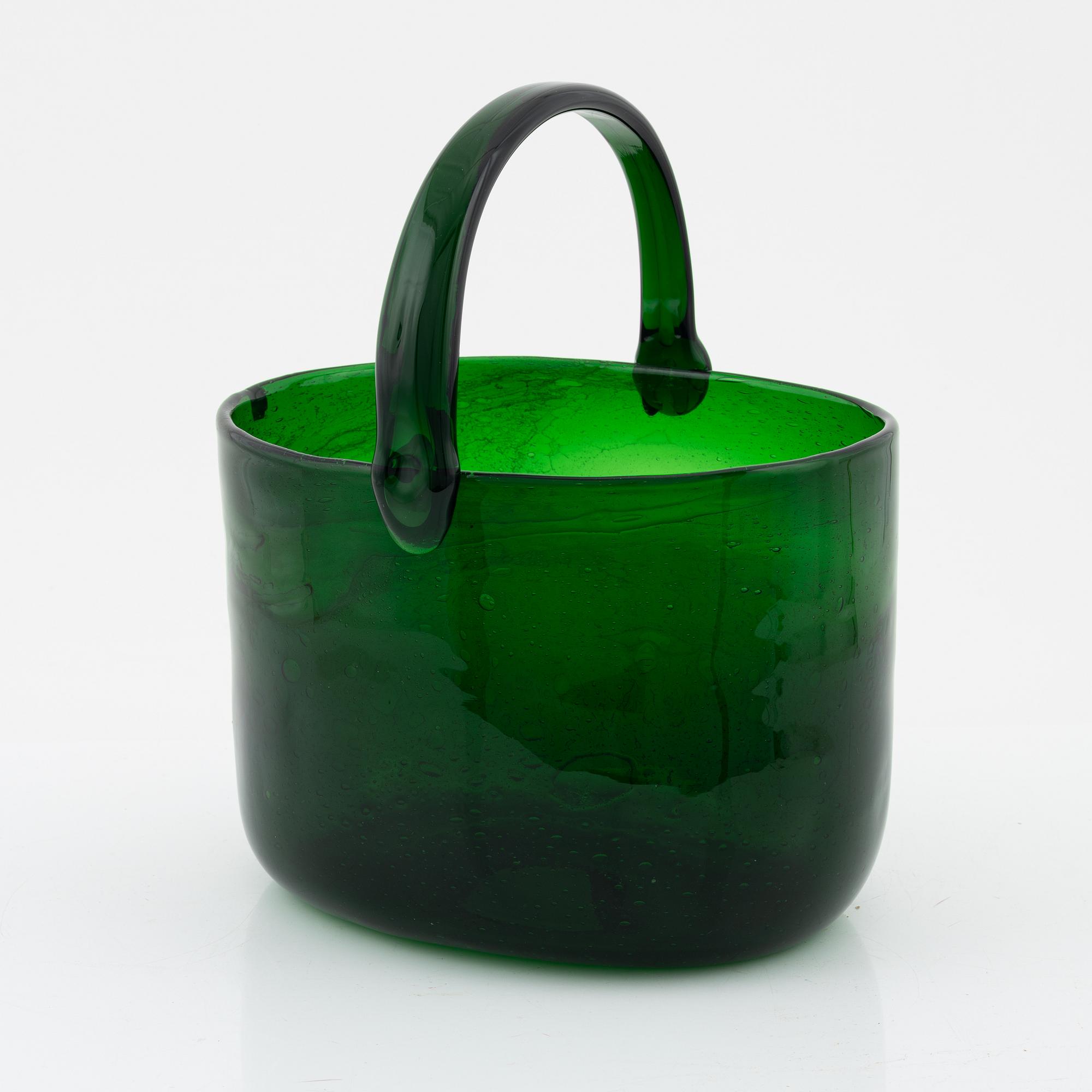 Kaj Franck, skål, "Sargasso", glas, signerad Nuutajärvi Notsjö. 1960/70-tal.