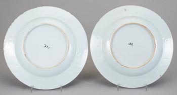 TALLRIKAR, 2+1+1, porslin, Kina, Qianlong (1736-95).