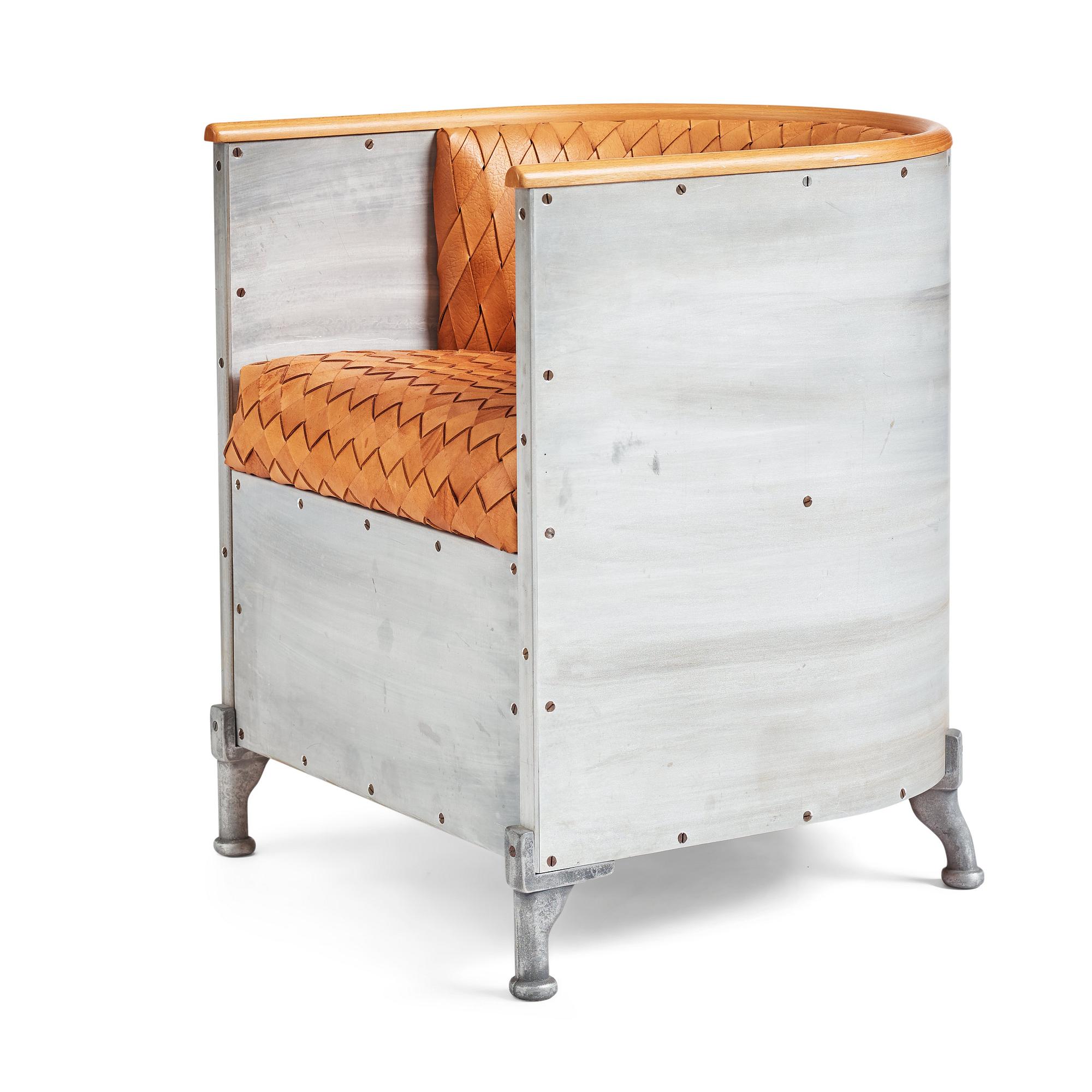 Mats Theselius, an 'Aluminium chair', ed. 90/200, Källemo, Sweden post 1990.