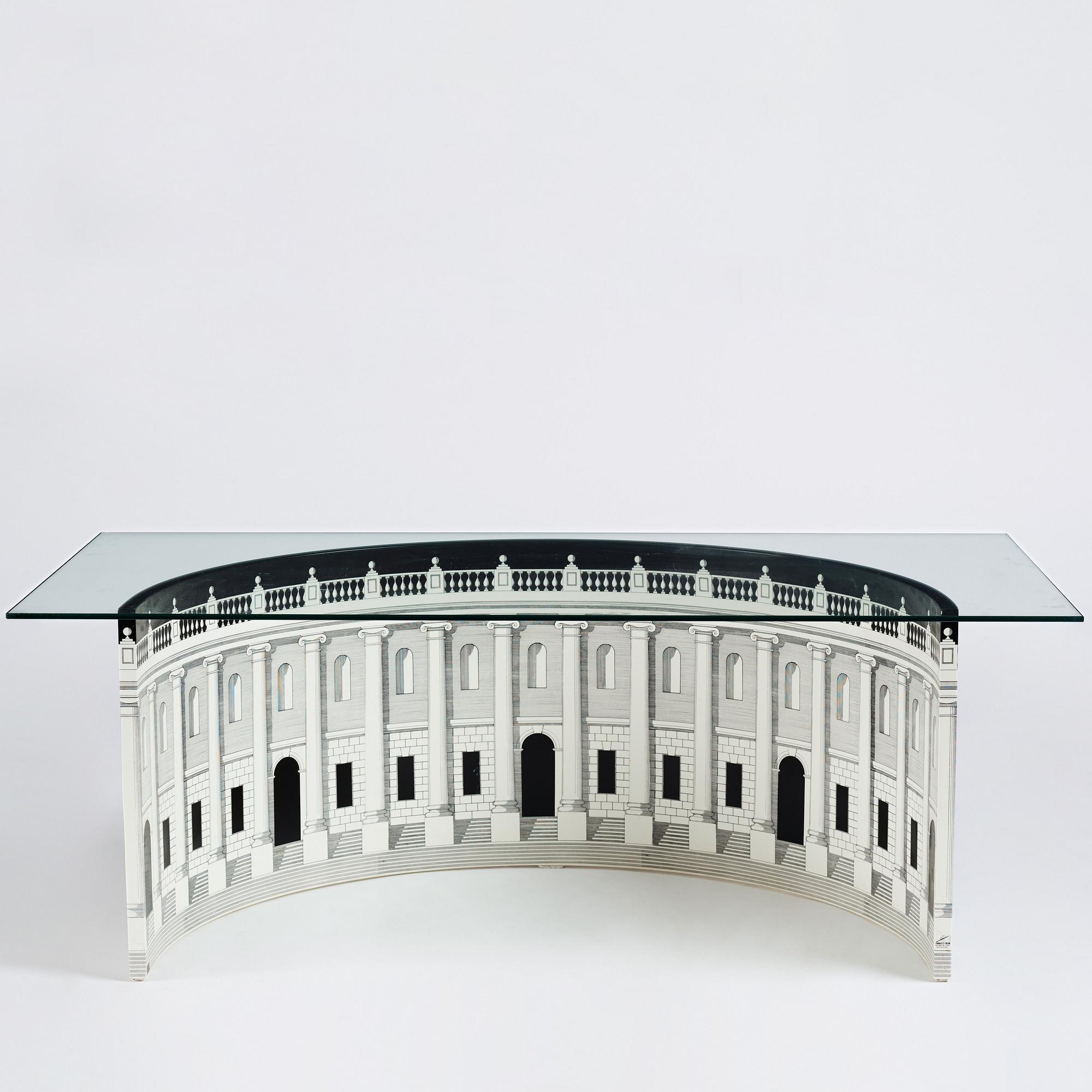Piero Fornasetti, soffbord, "Architettura", Fornasetti, Milano, Italien 2008.