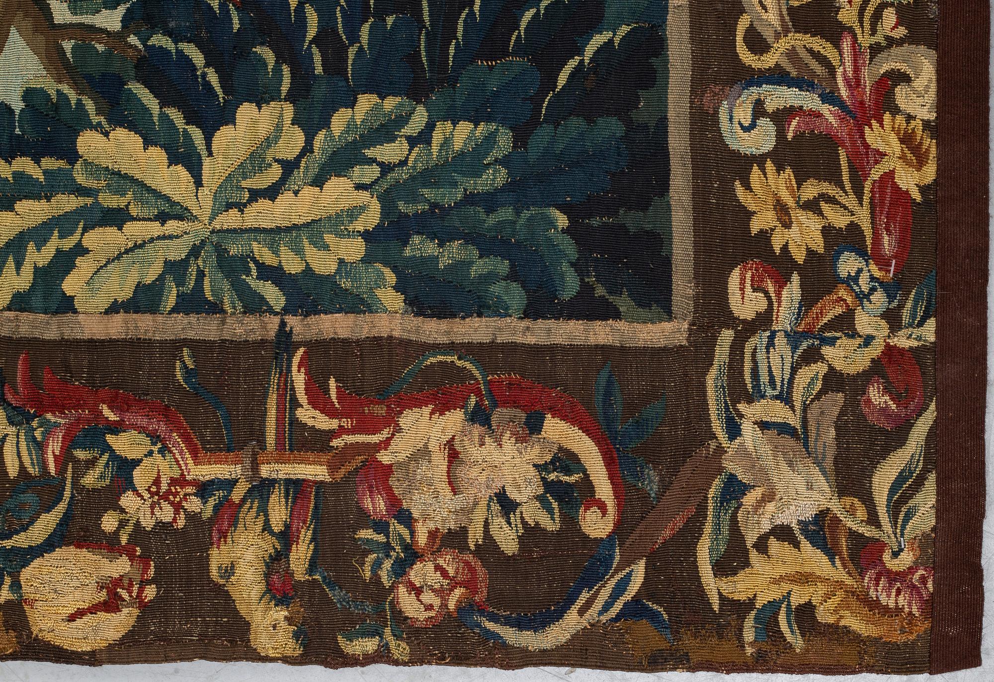 A tapestry, "Verdure", tapestry weave, ca 301 x 254 cm, France 18th century.