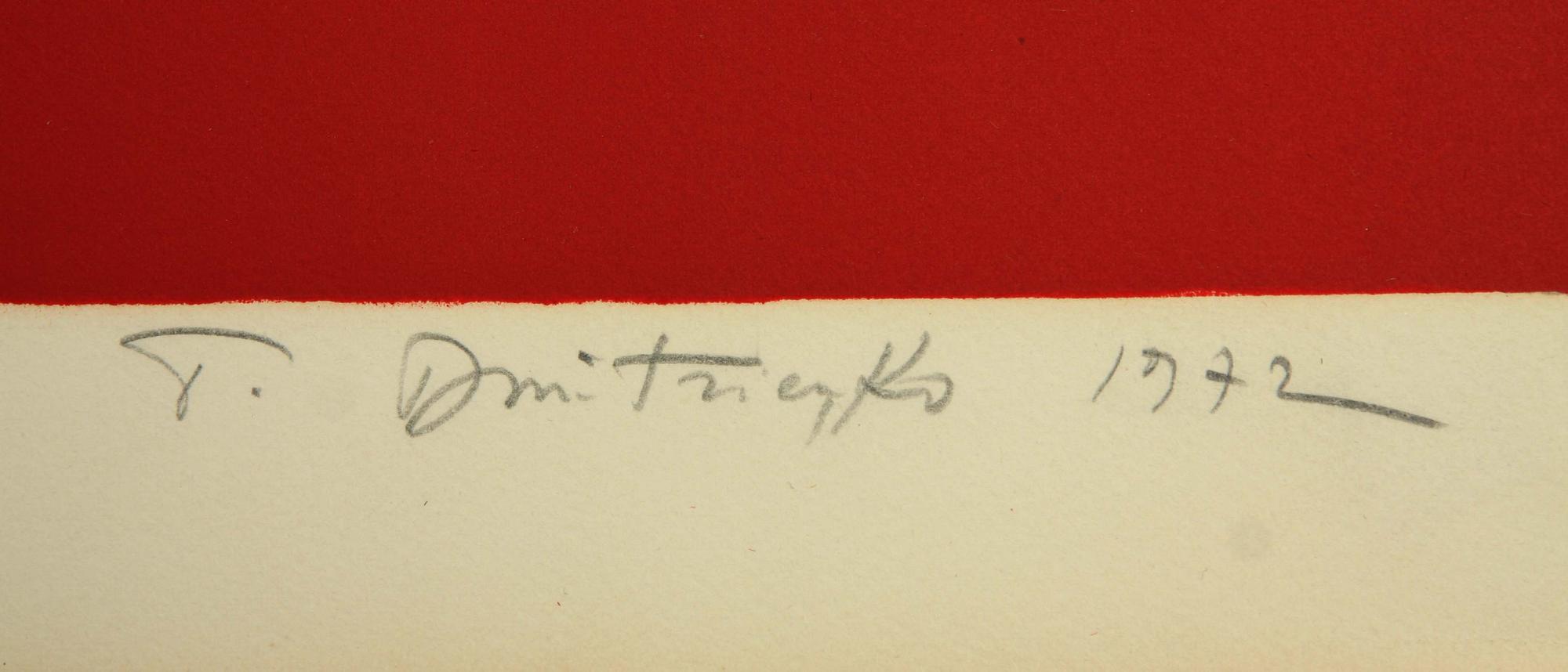 PIERRE DMITRIENKO, färglitografi, sign o dat 1972, numr 13/40.