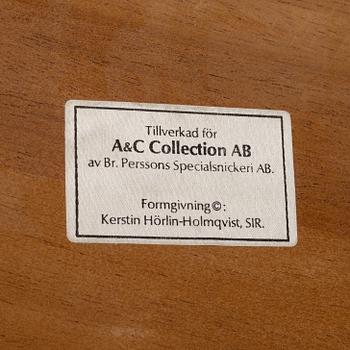 Kerstin Hörlin-Holmquist, a mahogany coffee table, end of the 20th Century.