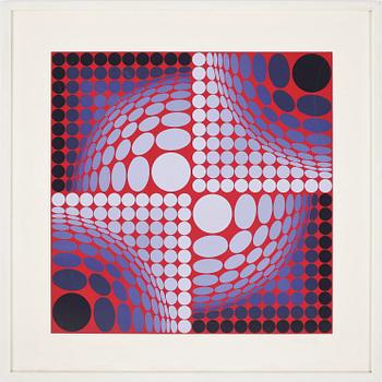 VICTOR VASARELY, färglitografi, signerad och numrerad 200/250.