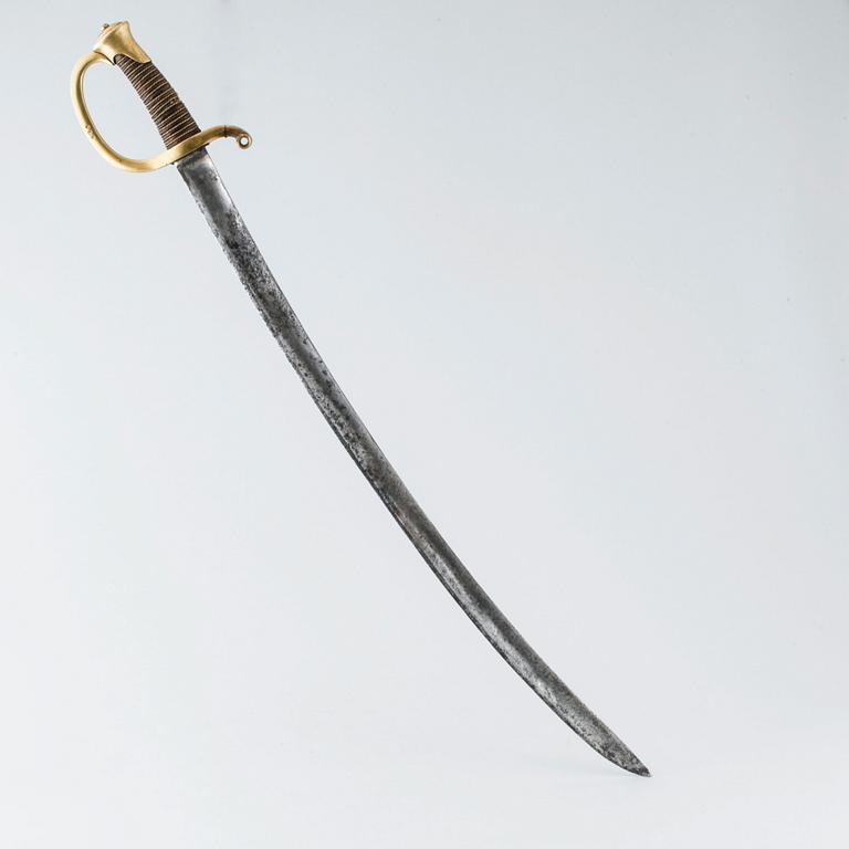 A french sabre, 19th century.