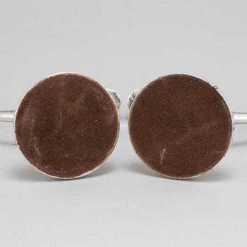 A pair of silver candelabra from MGAB, Uppsala, 1969-71.