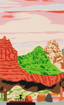 Roger Metto, screenprint in colours. Signed and numbered 17/100.