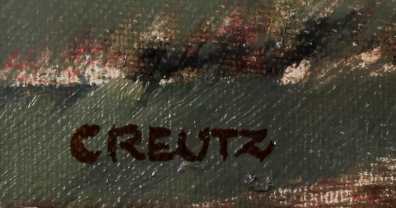 MAGNUS CREUTZ, olja på duk, sign.