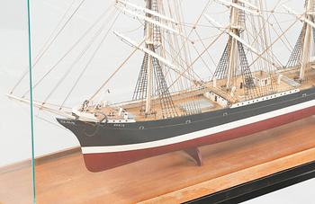 A boat model, "Pamir", made in the second half of the 20th century.